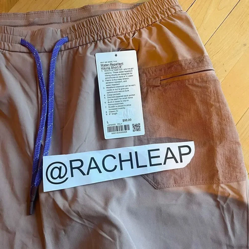 Lululemon Water-Repellent Hiking Short 8